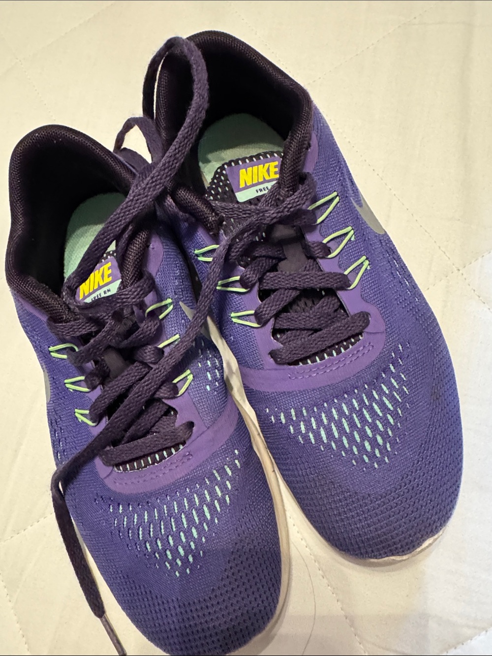 Nike Purple Sneakers with Mint Accents